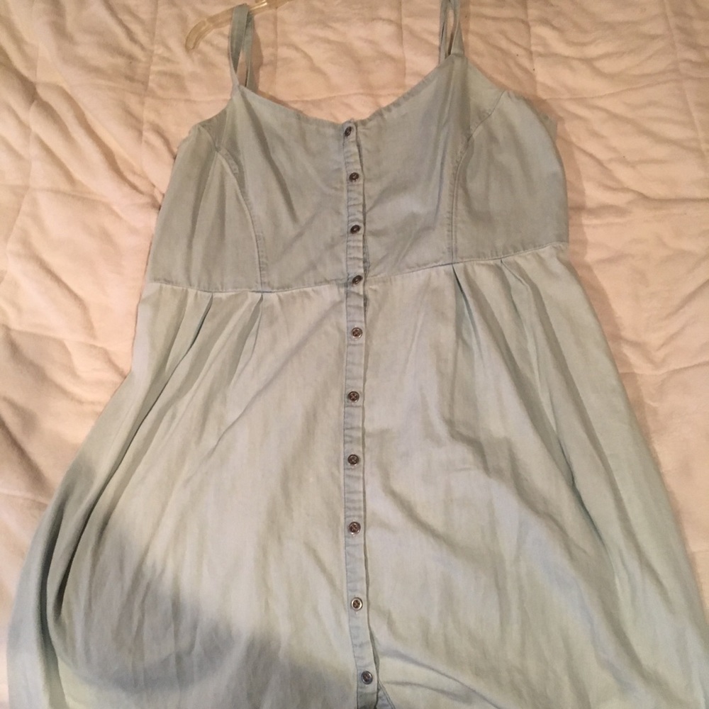 Old Navy light jean button down dress